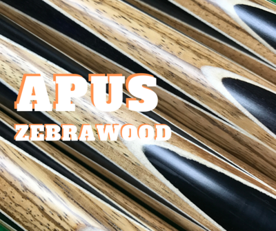 'APUS' spliced with Zebra wood and Ebony.