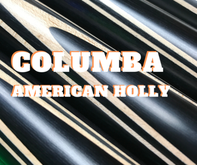 'COLUMBA' spliced with American Holly &amp; additional Ebony.