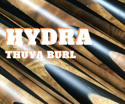 'HYDRA' spliced with Yellow Maple Burl &amp; additional African Ebony.