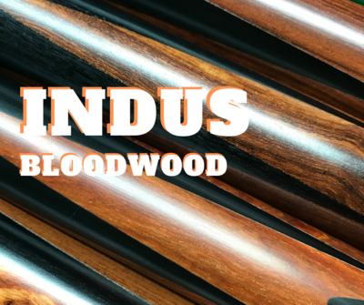 'INDUS' spliced with Yellow Maple Burl &amp; additional Ebony.