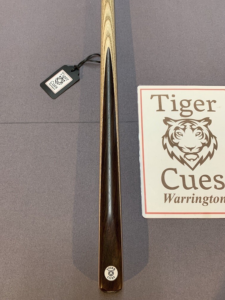 1Pc Ash Tiger Breaking Cue (Ash and Rosewood) 44 Magnum Break Tip (Lightweight) (17oz and 10mm Tip)