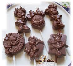 chocolate  con diseños 