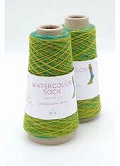 Laines du Nord Watercolor Socks - Green