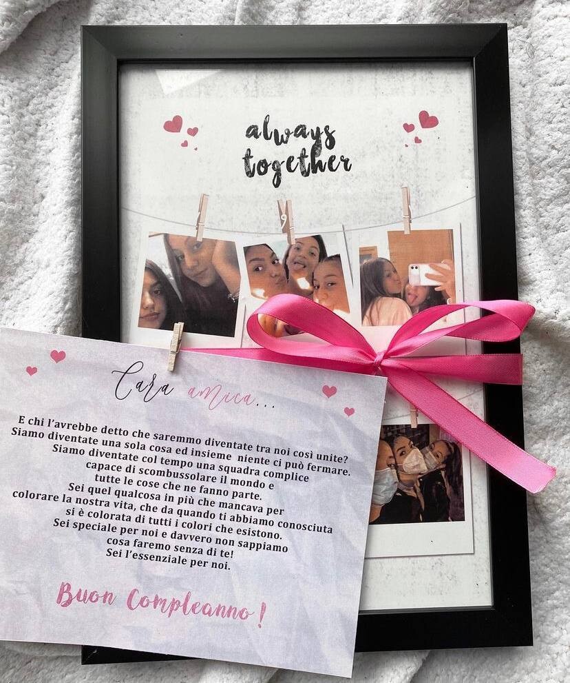 QUADRETTO PERSONALIZZATO AMICIZIA