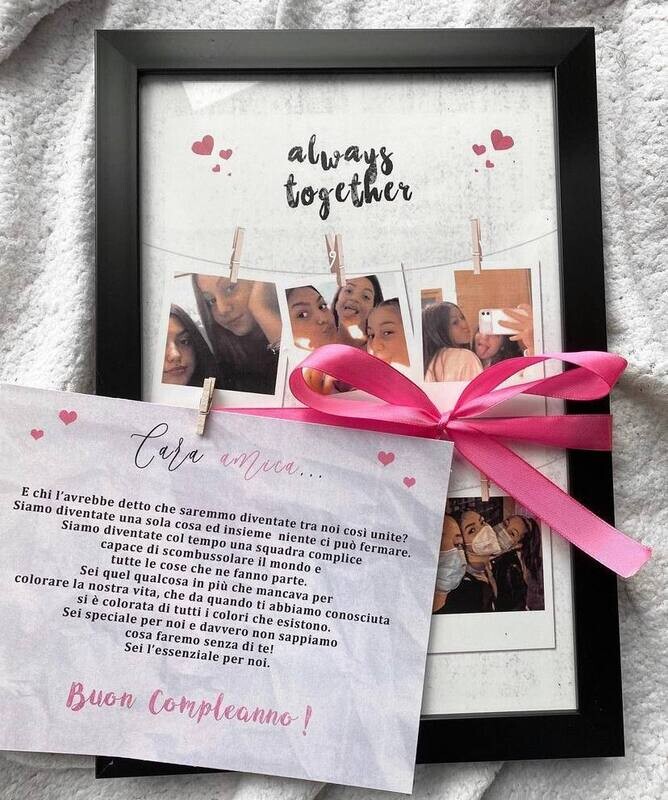 QUADRETTO PERSONALIZZATO AMICIZIA