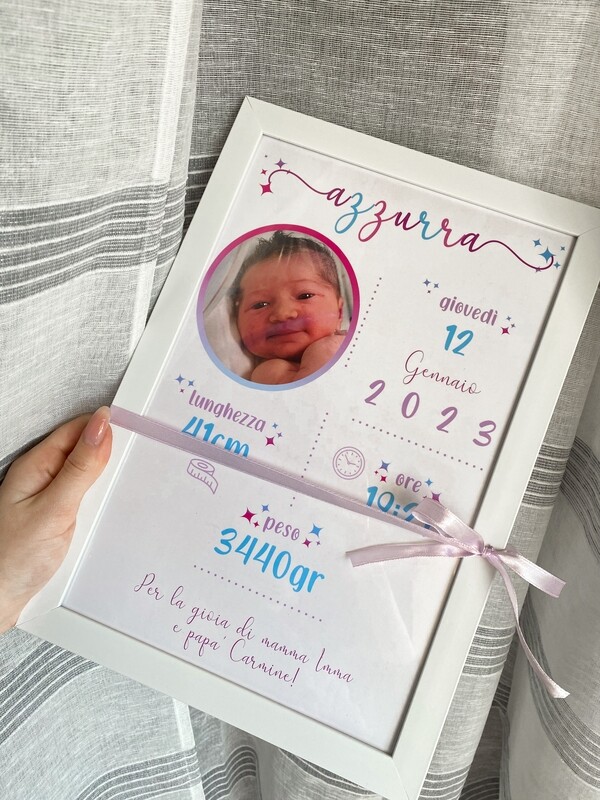 QUADRETTO PERSONALIZZATO BAMBINI