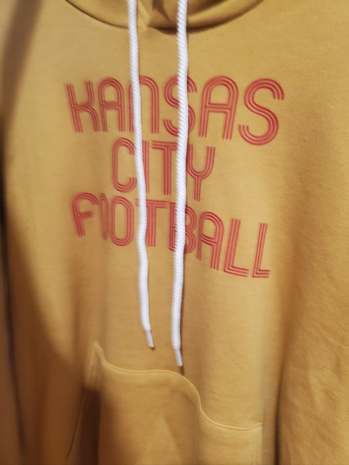 kansas city football gold hoodie