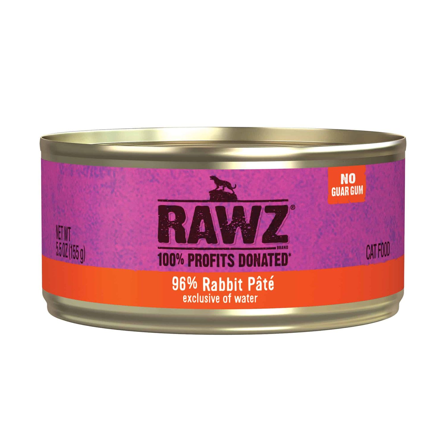 Rawz Rabbit Wet Cat Food, Size: 5.5 oz