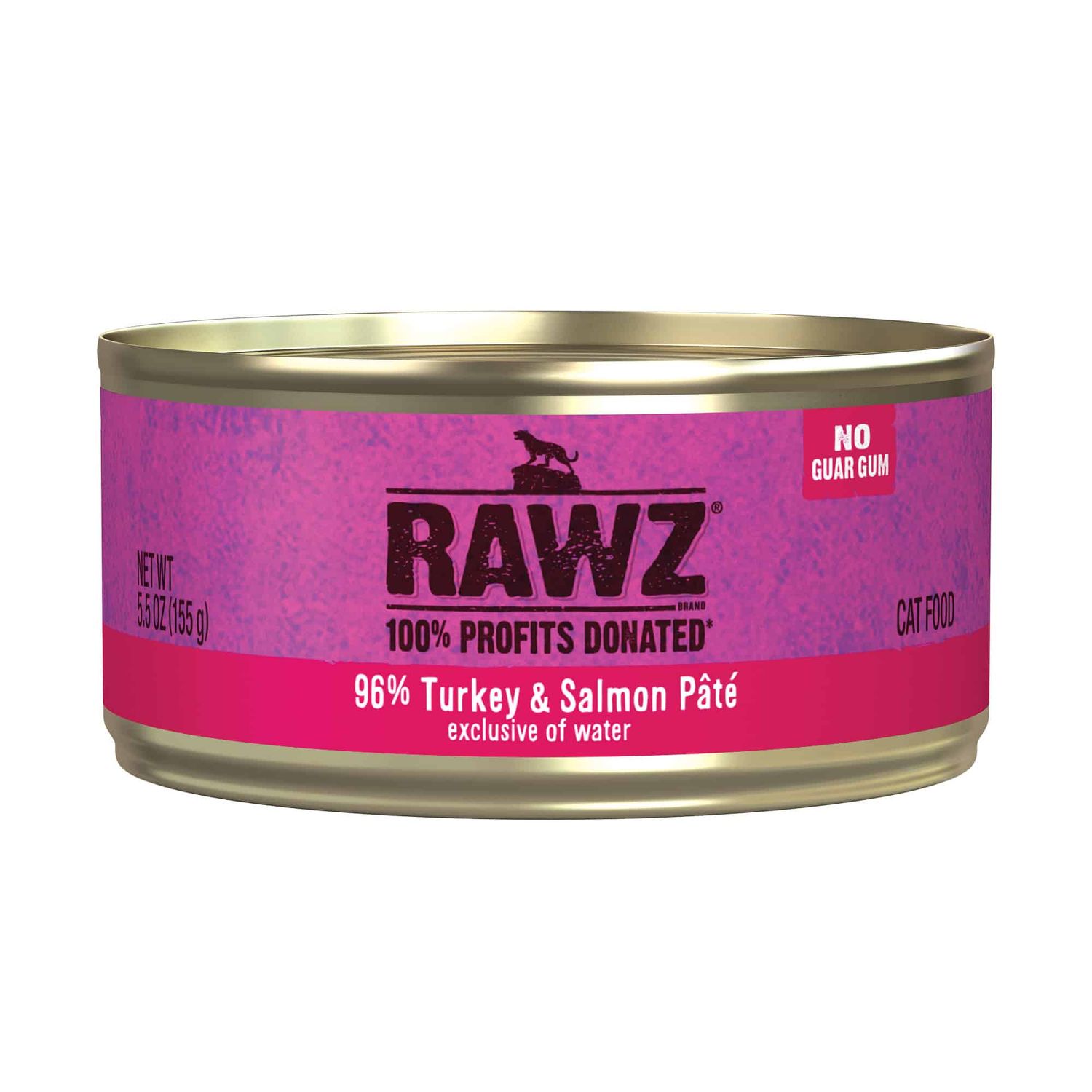 Rawz Turkey & Salmon Wet Cat Food, Size: 5 oz