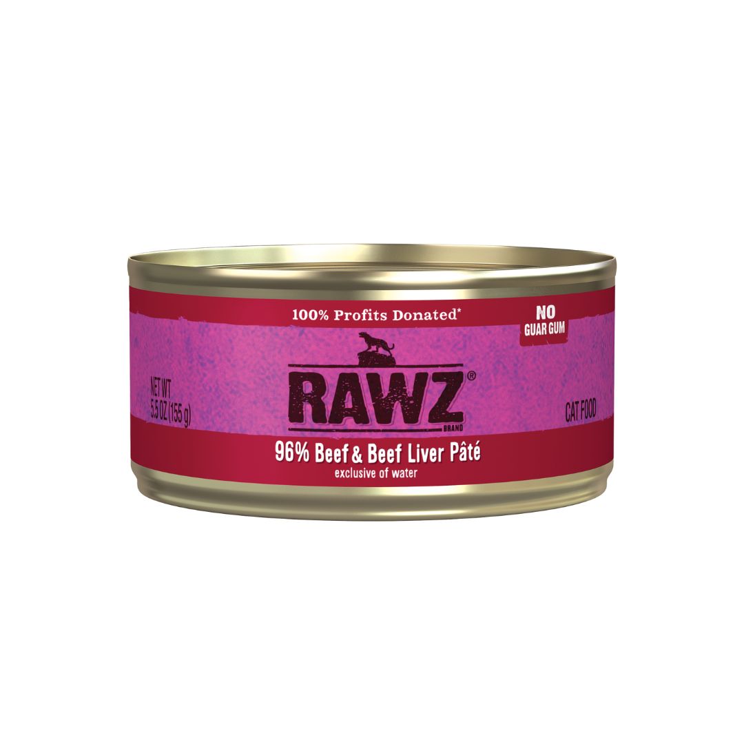 Rawz Beef Wet Cat Food, Size: 5.5 oz