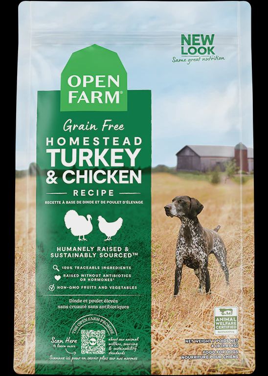 Open Farm Dry Dog Food, Flavour: Tukrey, Size: small