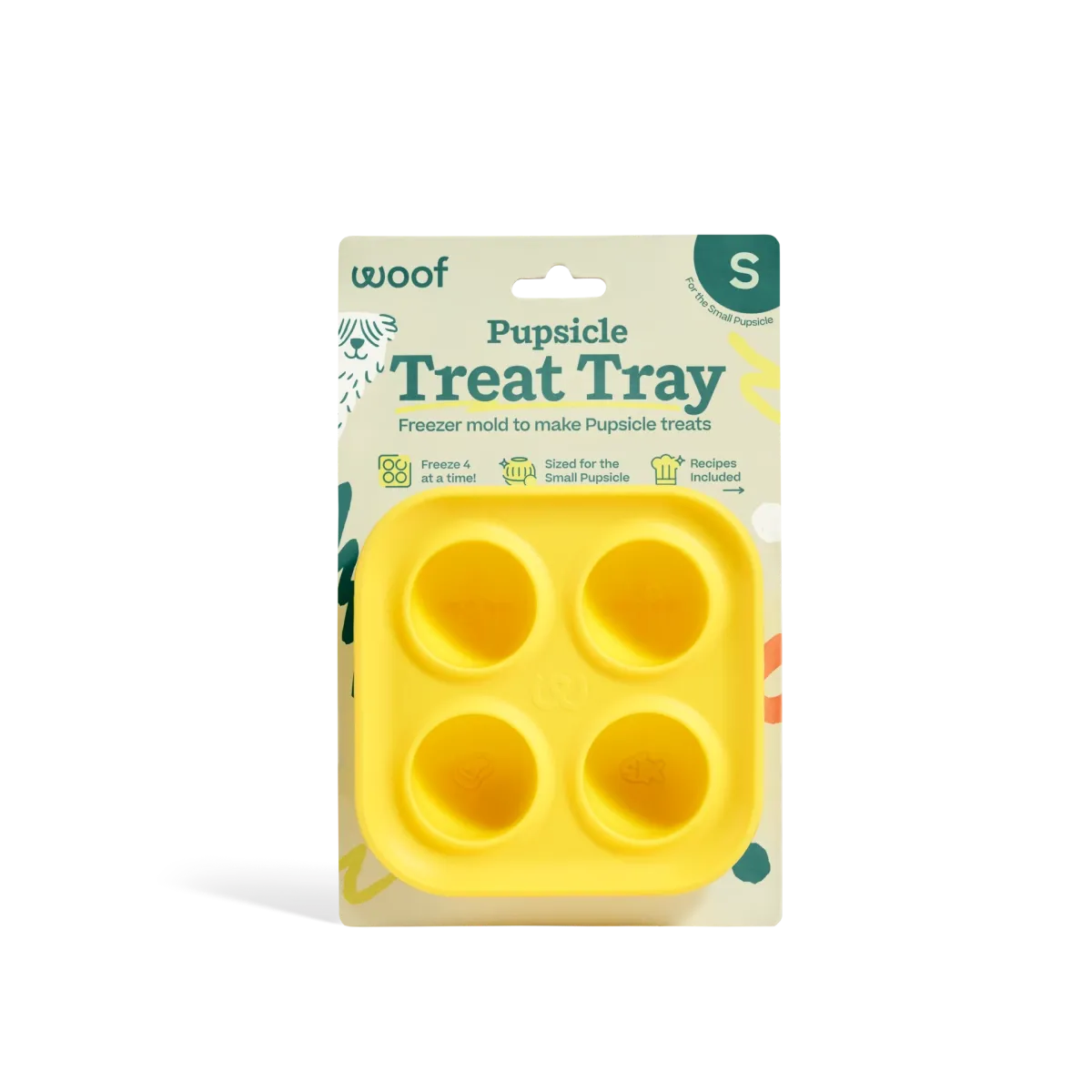 Woof Pupsicle Treat Tray, Size: Small