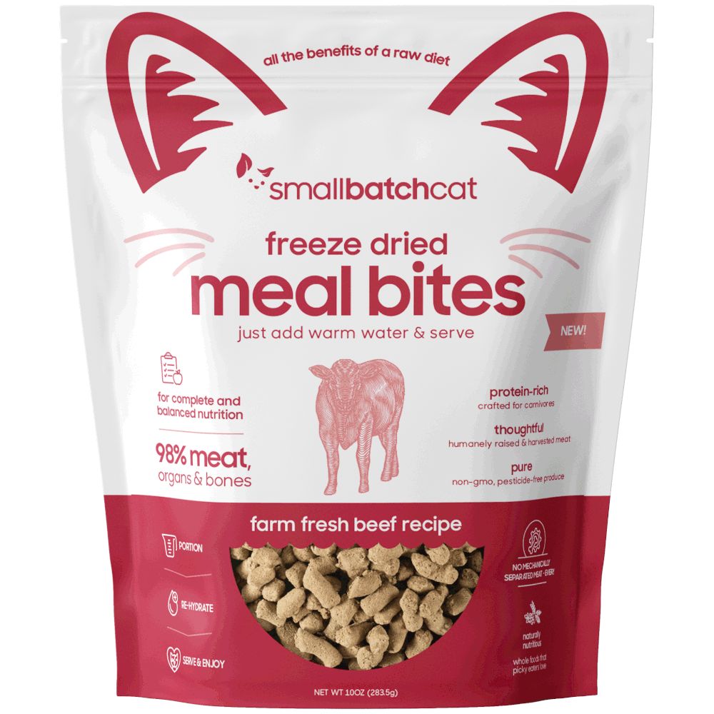 Small Batch Freeze Dried Cat Food, Type: Beef