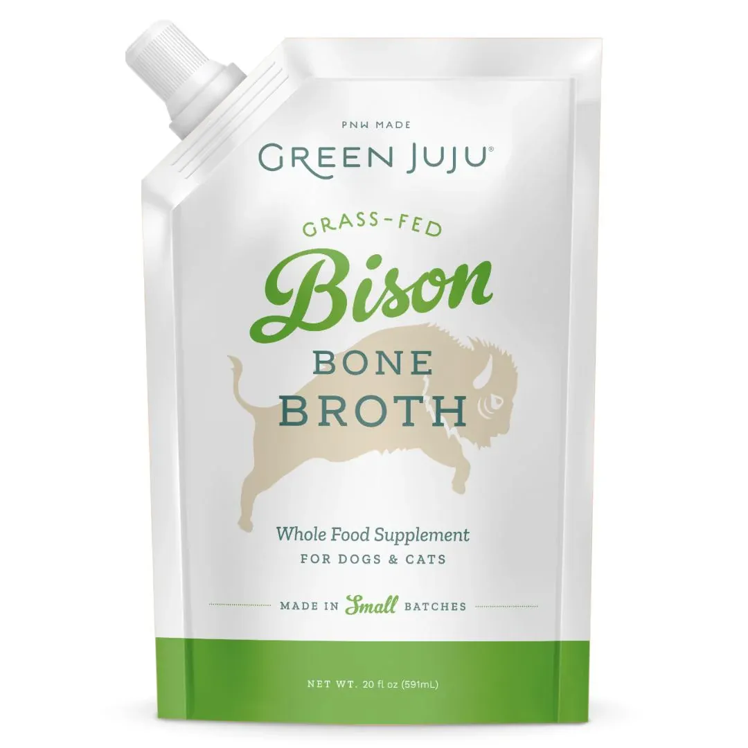 Green Juju Bone Broth, Protein: Bison, Size: 20oz