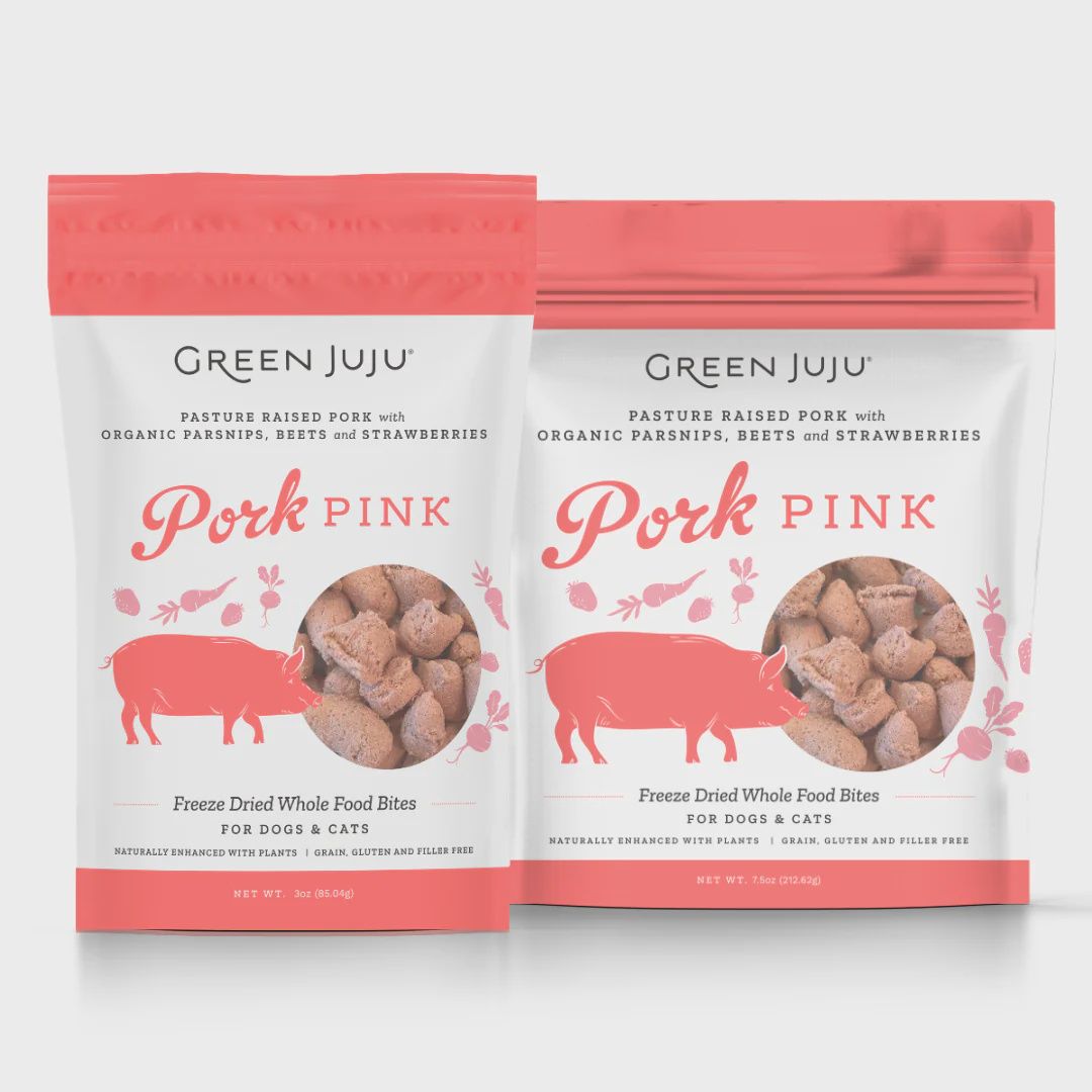 Green Juju FD Wholefood Bites, Protein: Pork Pink, Size: Small