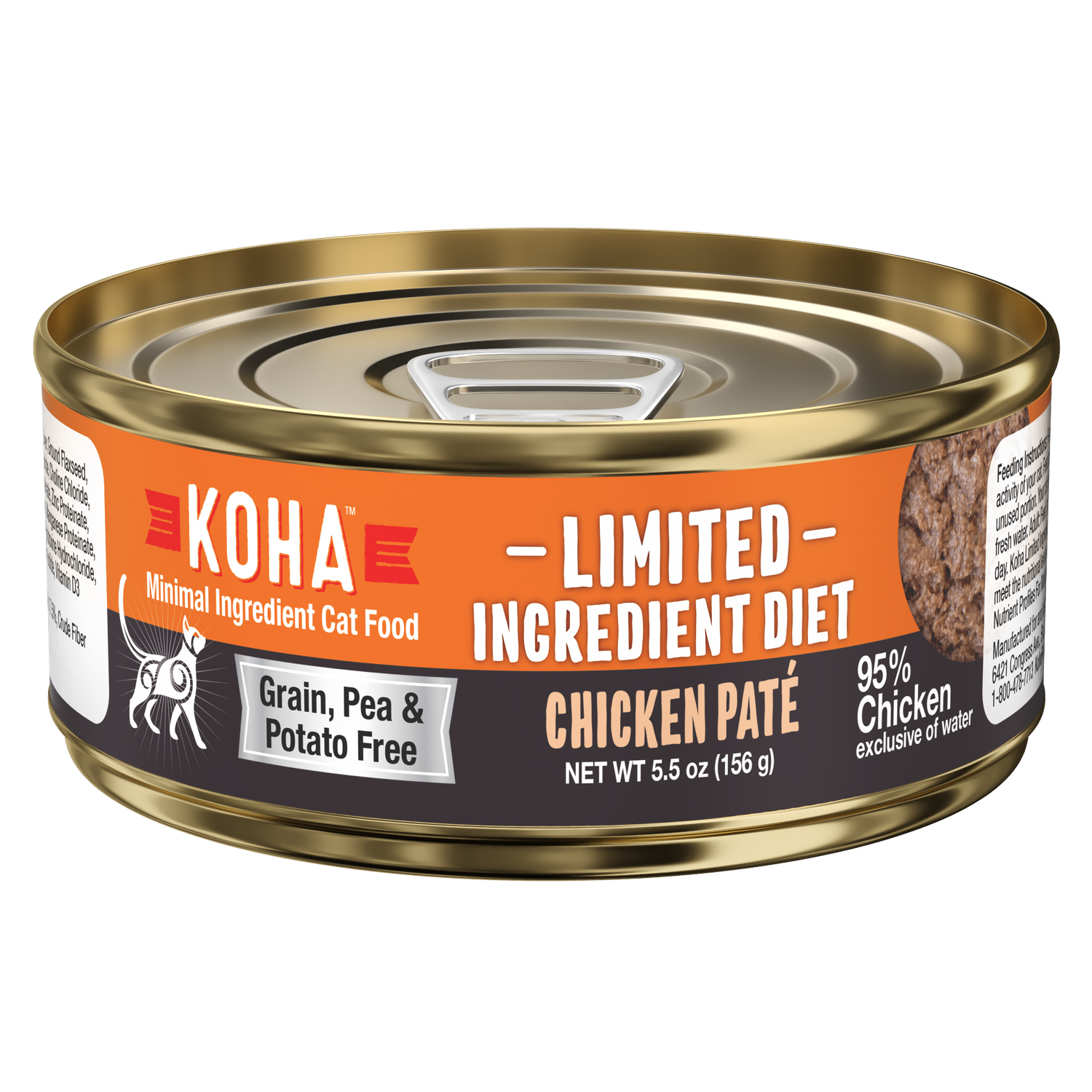 Koha LID Wet Cat Food, Protein: Chicken LID, Size: Each
