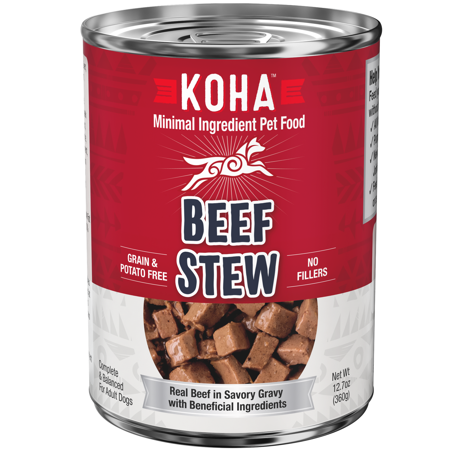 Koha Stews Wet Dog Food, Protein: Beef Stew, Size: Each