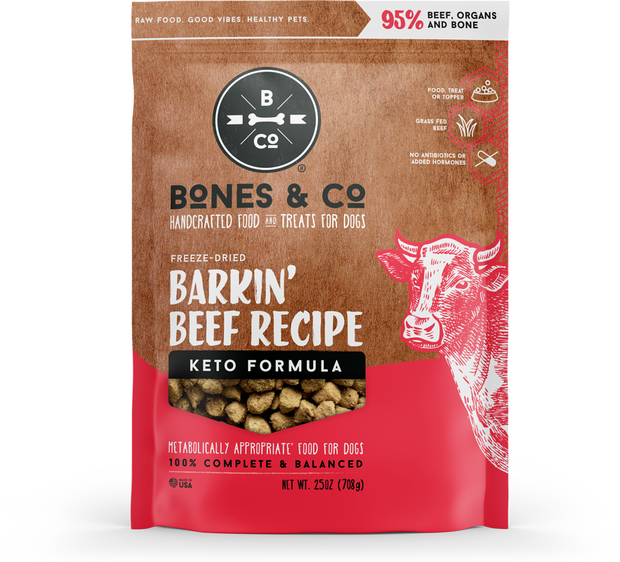 Bones & Co Freeze Dried Dog Food, Size: Small, Type: Beef