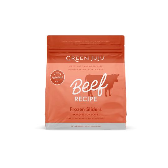 Green Juju Raw Dog Food, Protein: Beef, Size: 3lb