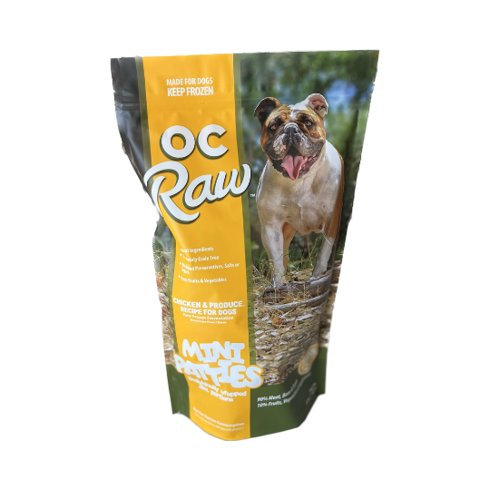 OC Raw Dog Food, Protein: Chicken, Size: 4lb