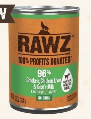 Rawz Goat Milk Wet Dog Food