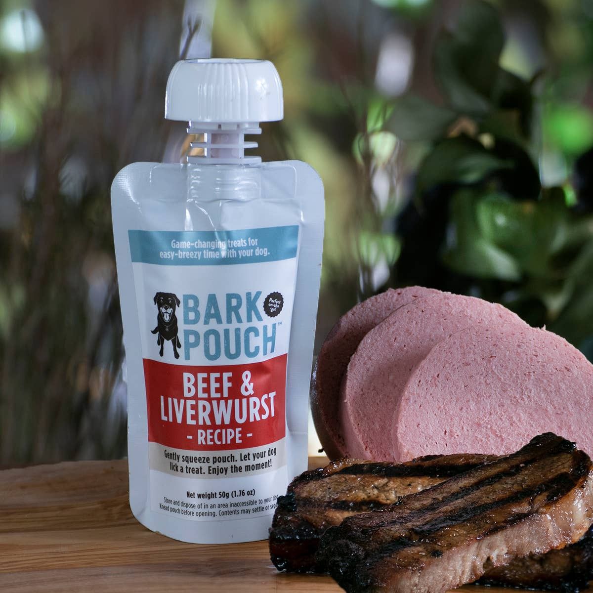 Bark Pouch Beef & Liverwurst, Size: Small