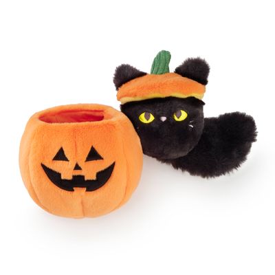 Cat-o'-Lantern Dog Toy