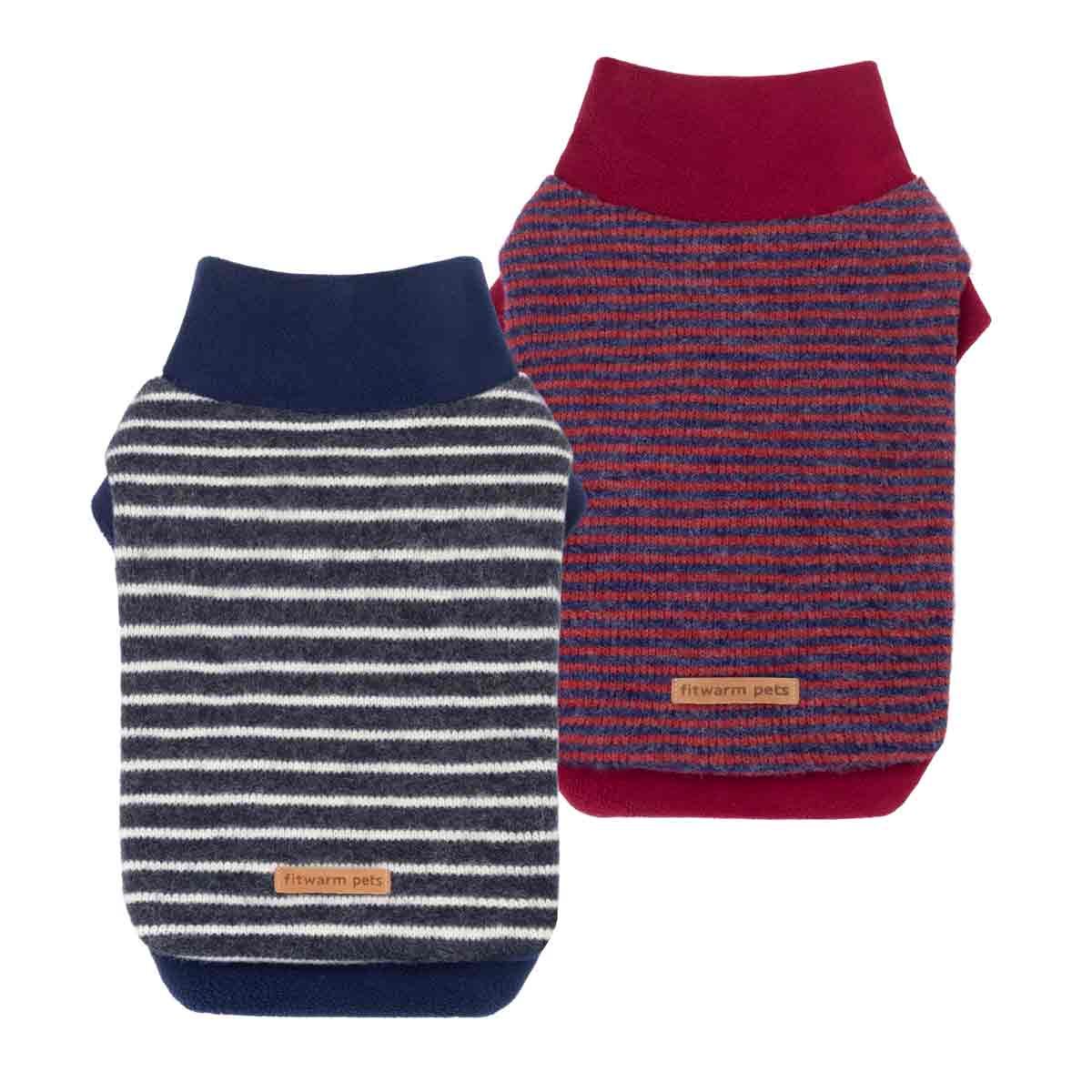 Striped Dog Sweater Striped Dog Sweater, Color: Red, Size: XX-large