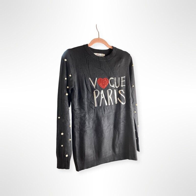 Vogue Paris Heart Sweater