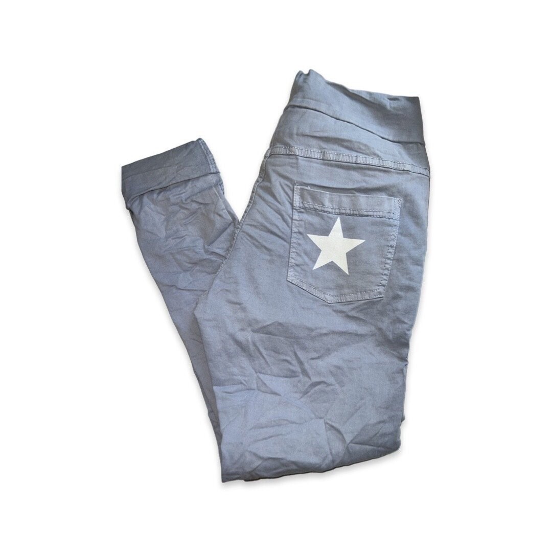 Blue Pocket Star Italian Jogger, Select A Size:: Small