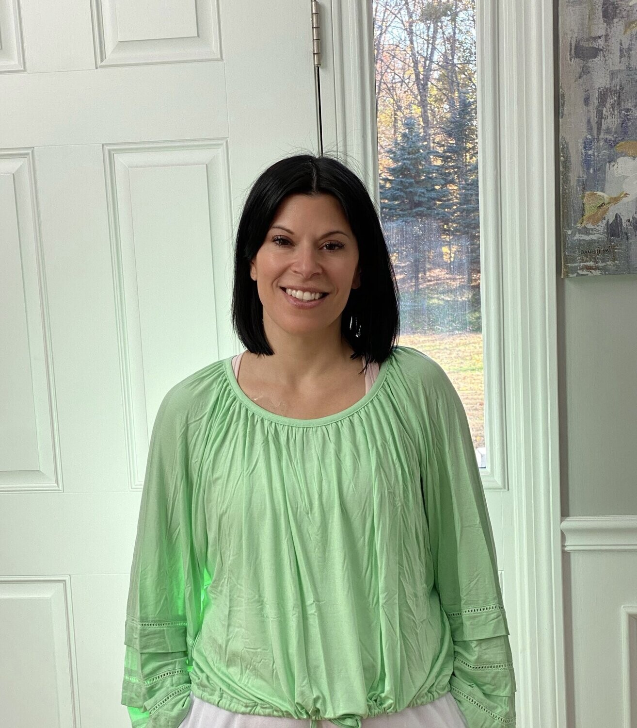 Mint Oversized Long Sleeve Shirt