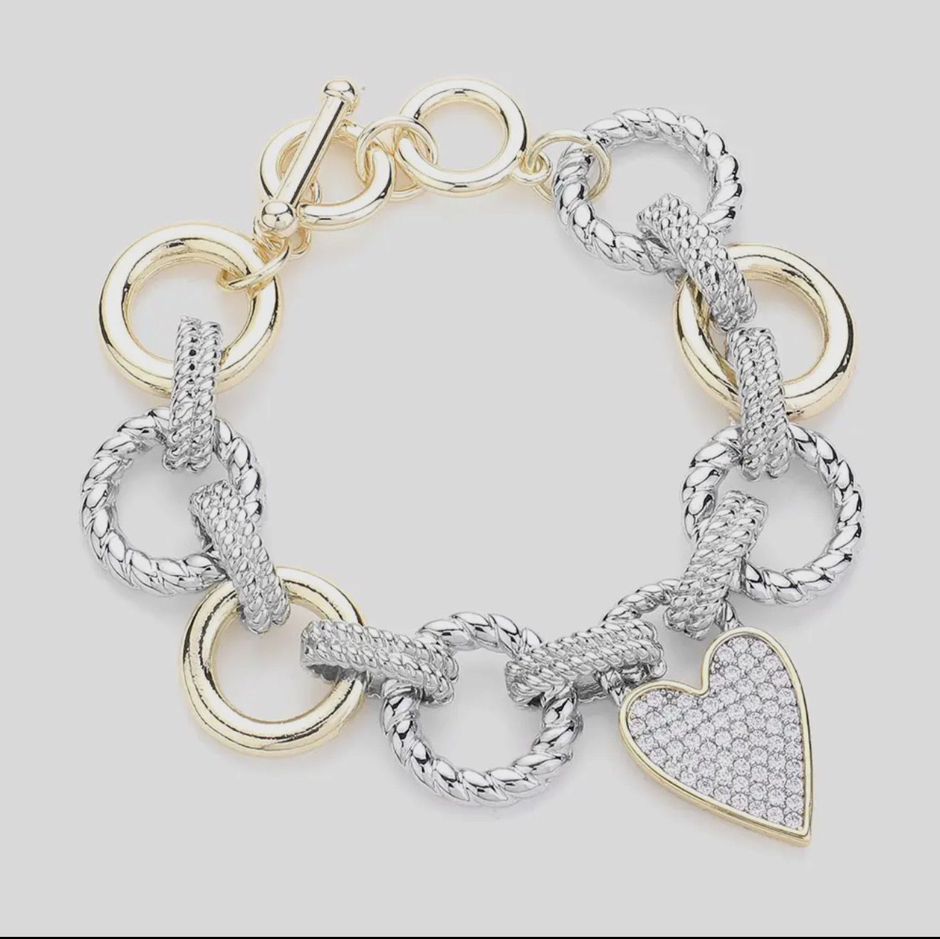 Heart Link Pendant Necklace