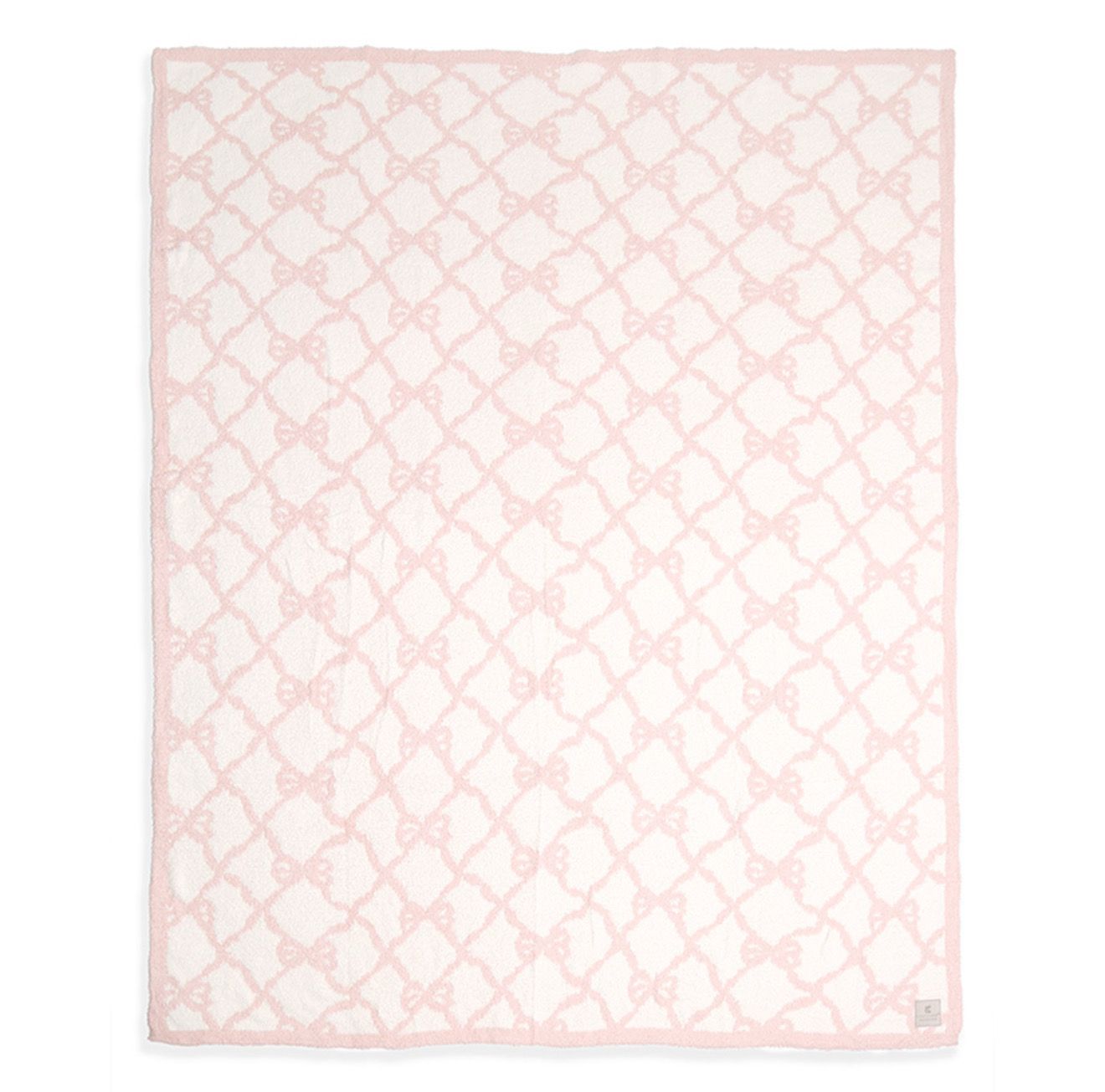 Bow Pattern Printed Reversible Throw