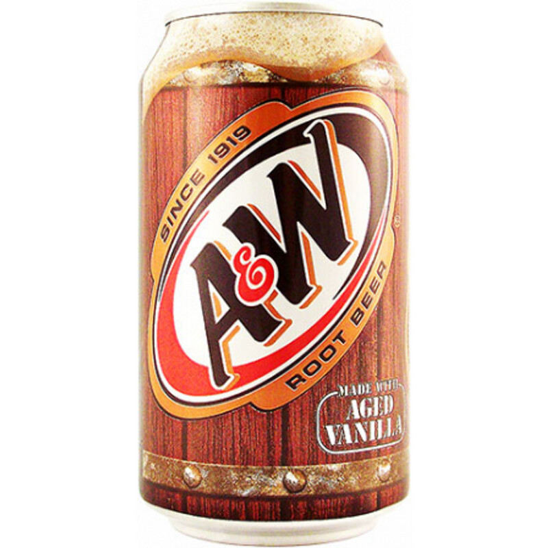 A&amp;W Root Beer Soda Can 55ml
