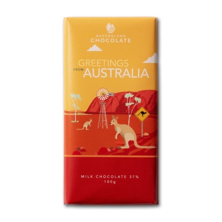 BD Queensland Milk Chocolate Greetings from Australia Kangaroo 100g