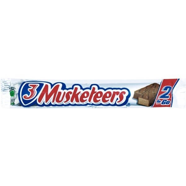 3 Musketeers Chocolate Sharing Size Candy Bars 93g