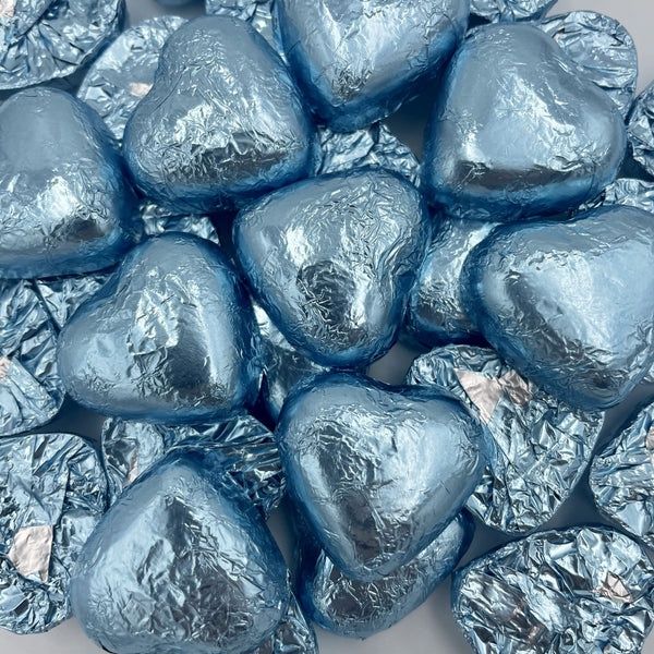 Lolliland Blue Milk Chocolate Hearts 500g