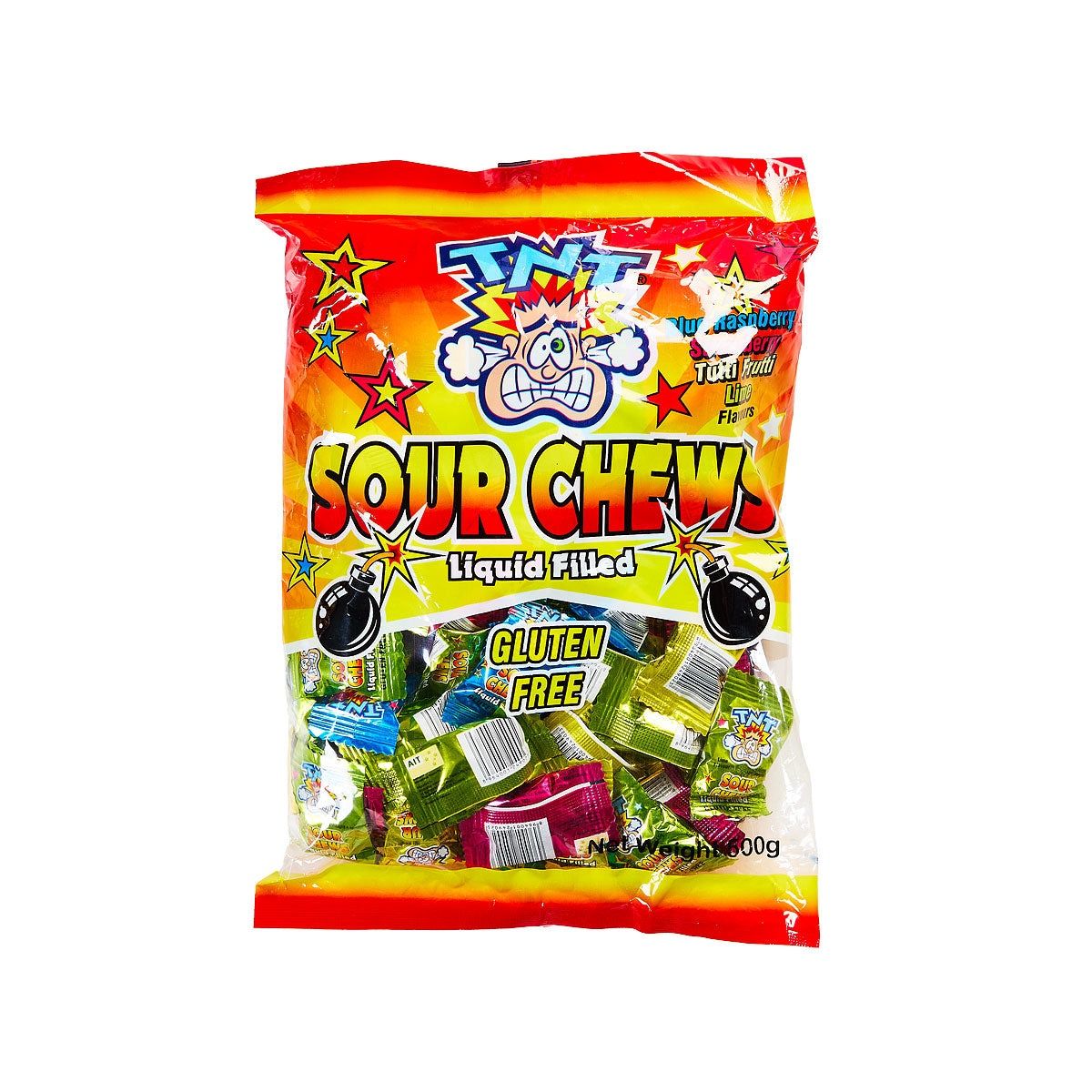 TNT Liquid-Filled Sour Chews 500g