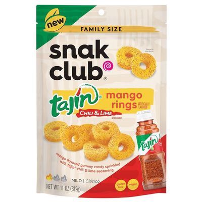 Snak Club Tajin Chili &amp; Lime Mango Rings 142g