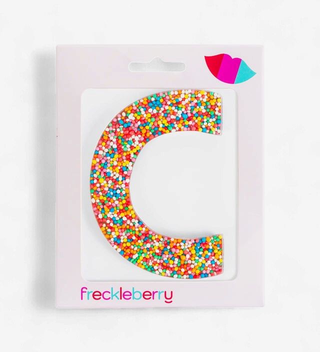 Freckleberry Milk Chocolate Freckle Letter C 40g