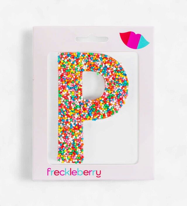 Freckleberry Milk Chocolate Freckle Letter P 40g