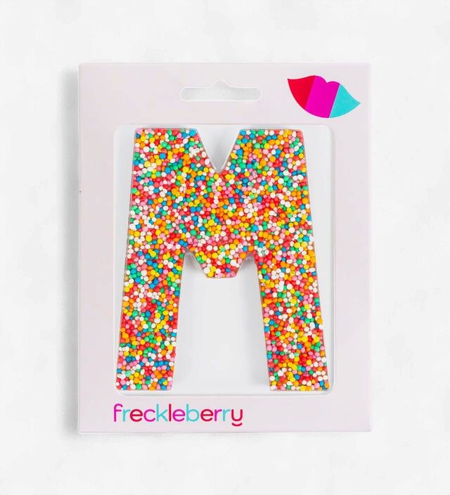 Freckleberry Milk Chocolate Freckle Letter M 40g