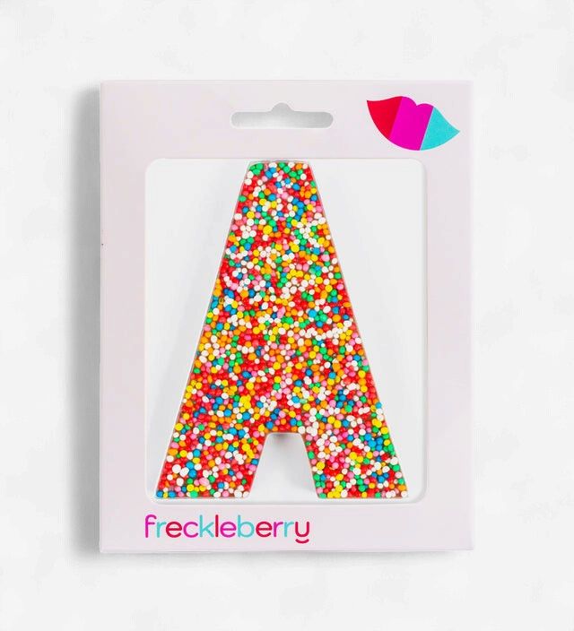 Freckleberry Milk Chocolate Freckle Letter A 40g