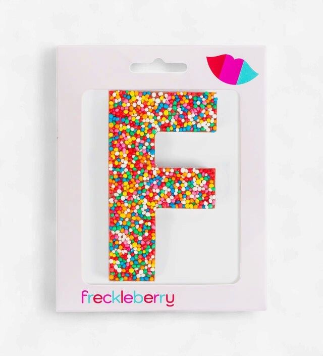 Freckleberry Milk Chocolate Freckle Letter F 40g
