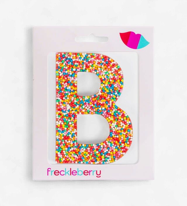 Freckleberry Milk Chocolate Freckle Letter B 40g