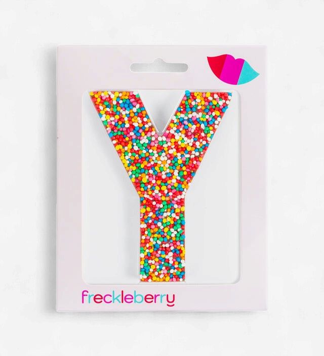 Freckleberry Milk Chocolate Freckle Letter Y 40g