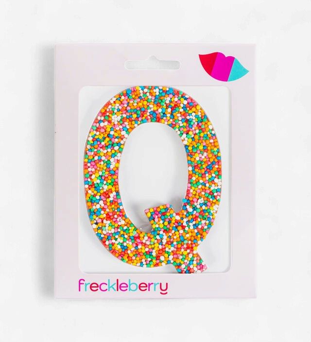 Freckleberry Milk Chocolate Freckle Letter Q 40g
