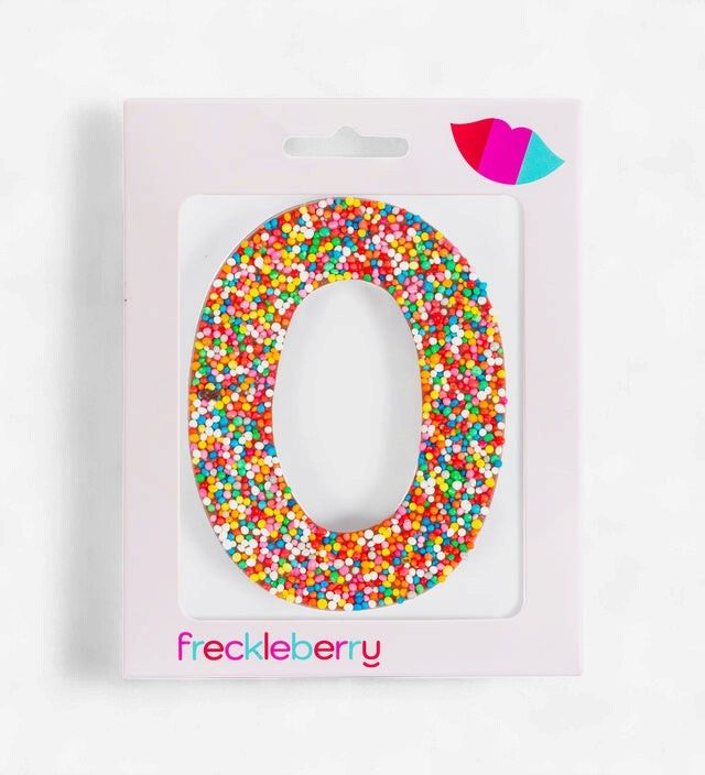 Freckleberry Milk Chocolate Freckle Letter O 40g