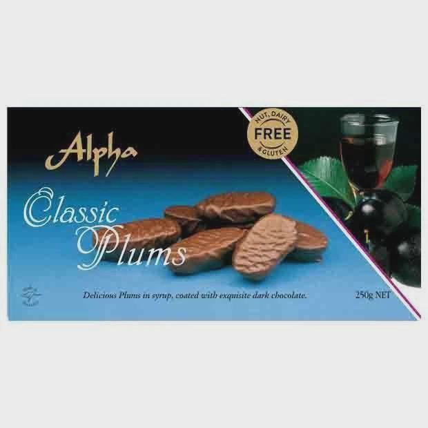 Alpha Classic Plums Coated with Dark Chocolate 250g - Gluten Free