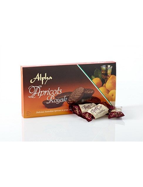 Alpha Apricots Royale Coated with Dark Chocolate 250g